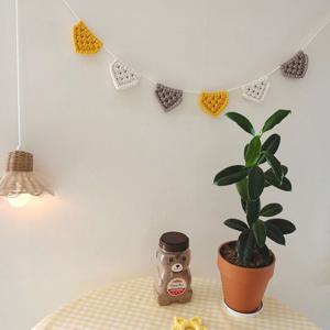 마크라메 가랜드 월행잉 아이방 아기방 꾸미기 감성소품 벽장식 머스타드