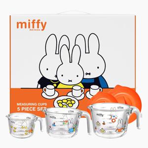 미피 내열유리 계량컵 5P 세트 (선물 패키지)