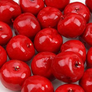 미니 빨간 사과 모형 아사이베리 레드 2cm 24개 모조 과일모형