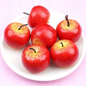 미니 사과 모형 레드 5.5cm 6개 모조 과일모형