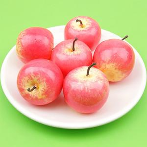 미니 사과 모형 핑크 5cm 6개 모조 과일모형 UR