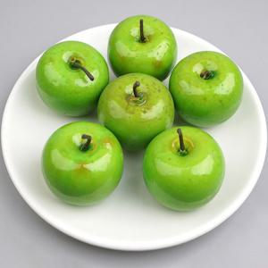 미니 청 사과 모형 그린 5cm 6개 모조 과일모형 UR