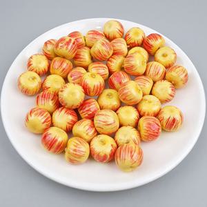 보급형 미니 줄무늬 사과 모형 2cm 24개 모조 과일모형