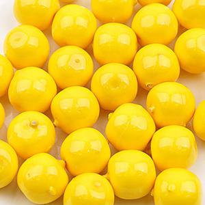 미니 사과 모형 옐로우 1.9cm 30개 모조 과일모형