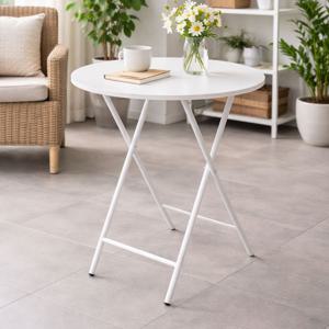 몬접이식테이블 600x600 원형 2인 철제 폴딩 식탁