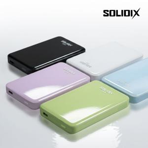 솔리딕스 Air5 3in1 맥세이프 준고체 보조배터리 5000mAh 애플워치 반고체