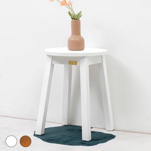 100%고무나무 원목 레트로스툴 2colors