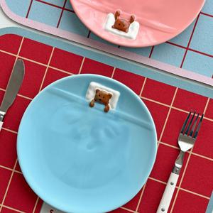 코코 이불덮은 곰돌이접시 브런치 플레이트 귀여운그릇