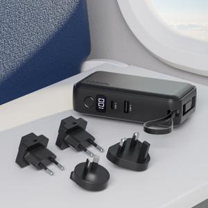 트레블러 프로 65W 보조배터리 멀티 어댑터 해외 여행용 멀티탭 USB 전기 콘센트