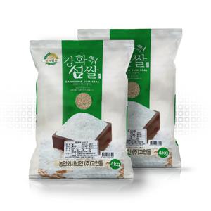 25년 강화섬쌀 찰현미 8kg (4kg 2개)