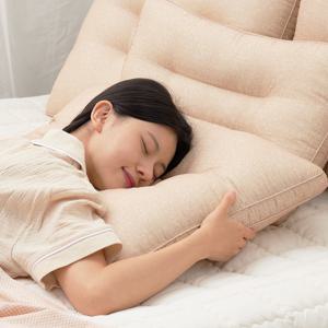 자고보니 컬러 알러지케어 낮은솜베개 빨아쓰는 워셔블 통세탁가능한 입체 솜경추베개 사계절용