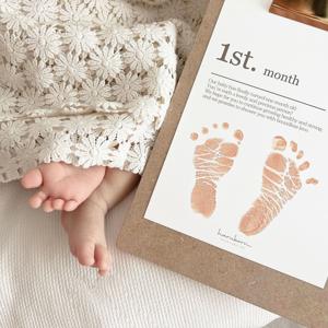 하루본 아기발도장 성장카드세트  출산선물 셀프촬영
