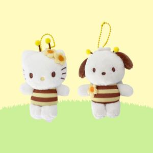 산리오 꿀벌 키티 포차코 인형 백꾸 키링