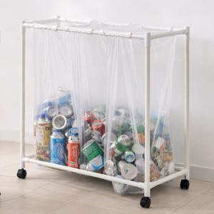 클로아 분리수거함 3단 재활용 분리수거대 (전용봉투 50L 100장 포함)