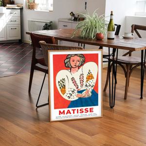 앙리 마티스 그림액자 전시포스터 - 빨강 루마니아풍의 블라우스를 입은 여인