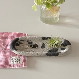 마블 인테리어 트레이 오브제 발포세라믹 집들이 신혼집 선물 악세사리 정리 감성 소품