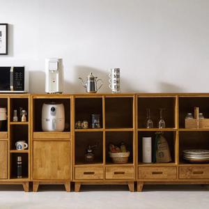 북유럽풍 카페 주방 내추럴 원목 4칸 수납장 600 가구 예쁜 디자인 거치대