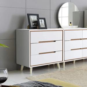 드레스룸 거실 북유럽풍 화이트 3단 서랍장 보관 인테리어 모던 고급 심플