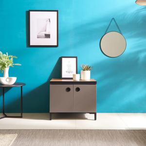 카페 인테리어 모던 우드 그레이 2단 수납장 침대 감성 원룸 오피스텔 작은