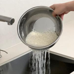 연마제 없는 304 스텐 쌀씻는볼 쌀세척볼 쌀바가지