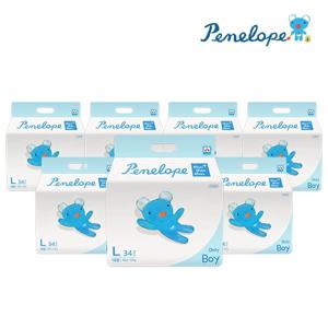 씬씬씬 플러스 팬티 기저귀 대형 (남아용) 34매X8팩