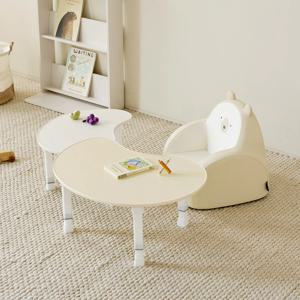 피넛 높이 조절 테이블 800 접이식 좌식 책상 공부상 유아 어린이 아기 키즈