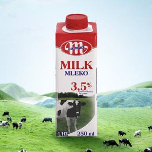 수입 고급 멸균 우유 믈레코 소형 3.5% 250ml*24개
