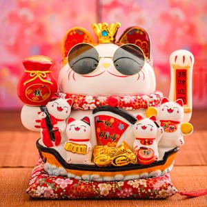 재물을 부르는 행운의 마네키네코 손흔드는 복고양이 특대형 인테리어소품 집들이선물 개업선물