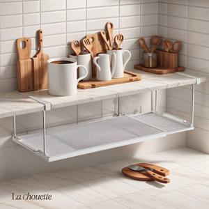 [리퍼] 다용도 싱크대 상부장 신발장 공간활용 길이 연장 언더 걸이형 행거 선반