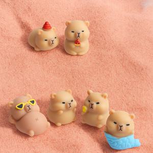 카피바라 피규어 수조 어항 장식품 미니어처 6종세트