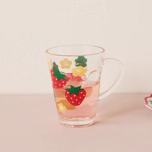 스트로베리빌리지 아크릴 도트컵 340ML
