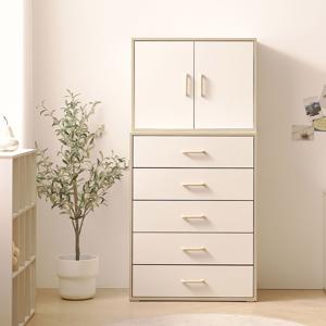 피코 5단 아기 서랍장 800(도어상부장셋트)