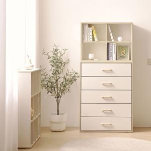 피코 5단 아기 서랍장 800(오픈상부장셋트)