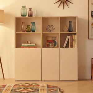 린넨 4단 문있는 책장 800 도어형 책장 만화책 책꽂이 수납장