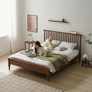 하니 원목 통깔판 침대 프레임 킹 사이즈 프레임 1600 (매트별도)