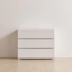 깔끔한 손잡이 없는 와이드 다용도 3단 서랍장 800 예쁜 수납 드레스룸