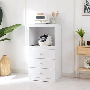 주방 공간활용 하부 2단 서랍장 밥솥 전자렌지 수납장 인테리어 탕비실