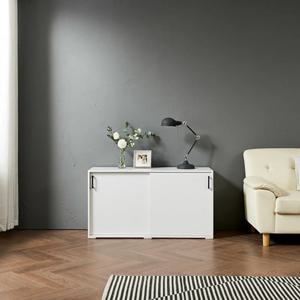 거실 침실 깔끔한 심플 2단 슬라이드 도어 수납장 가구 인테리어 고급 예쁜