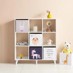 모던 인테리어 공간박스용 9칸 낮은책장 선반 오브제 장식장 사무실 베이직