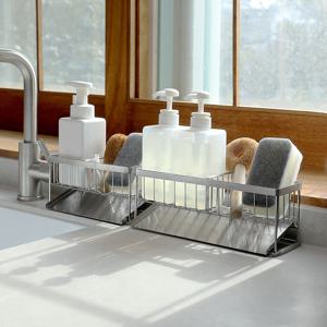 프리미엄 스텐304  베이직 물빠짐 수세미 거치대 (2size)