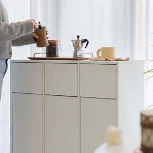 NEW E0등급 아이집 추천! 홈카페 가구형 MDF 분리수거함 2단/3단/틈새형