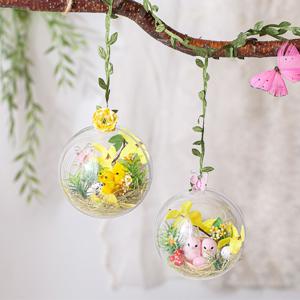 봄풍경 투명구 모빌 대 10cm