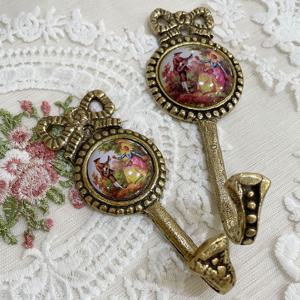 앤틱 명화 빈티지 벽걸이 후크 옷걸이