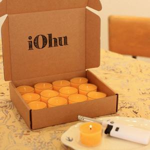 천연밀랍초 티라이트 캔들 (12+1) 개당 25g, 기도초 집들이선물 천연캔들