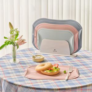 이유식 항균 도마 스프링 블룸 세트+도마 스탠드