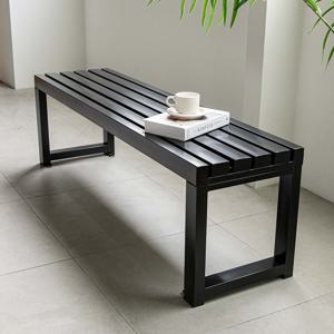 [리퍼] 모마 평벤치 2인용 철재 컬러 야외 마당 카페 테라스 정원 공원 의자