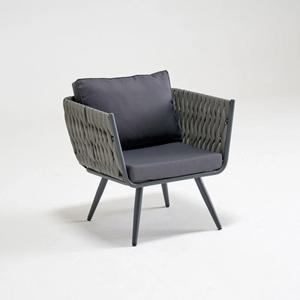 카페 매장 그레이 모노톤 현대적 디자인 1인 소파 라탄 심플 체어 의자