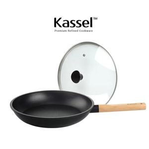 하이브리드 인덕션(IH) 휠우드 티타늄  프라이팬 28cm + 유리뚜껑 28cm