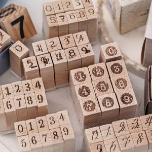 미니 숫자 날짜 우드 스탬프 다꾸 원목 도장 다이어리 꾸미기
