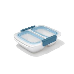 옥소 굿그립 프렙 앤 고 0.4L 2칸 분리 밀폐용기 오션블루